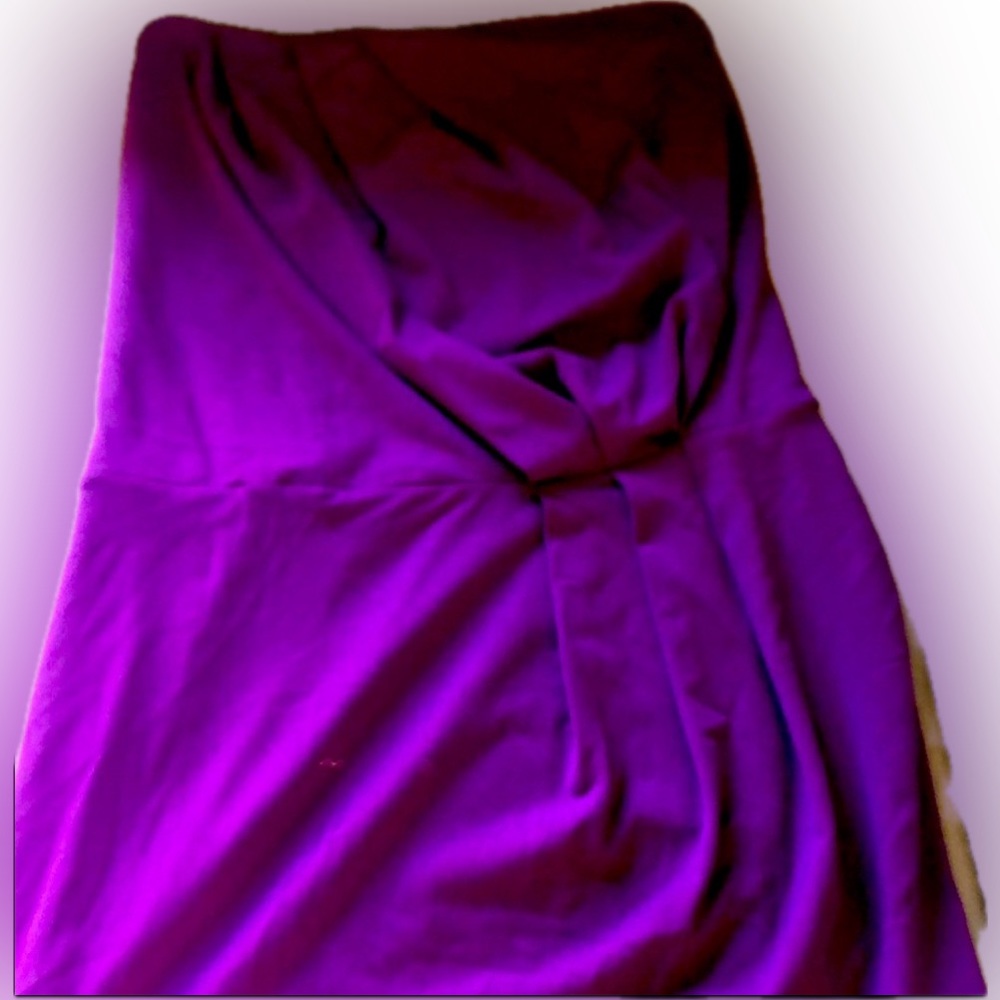 Susana Monaco Deep Purple Strapless Mini Dress – Size M